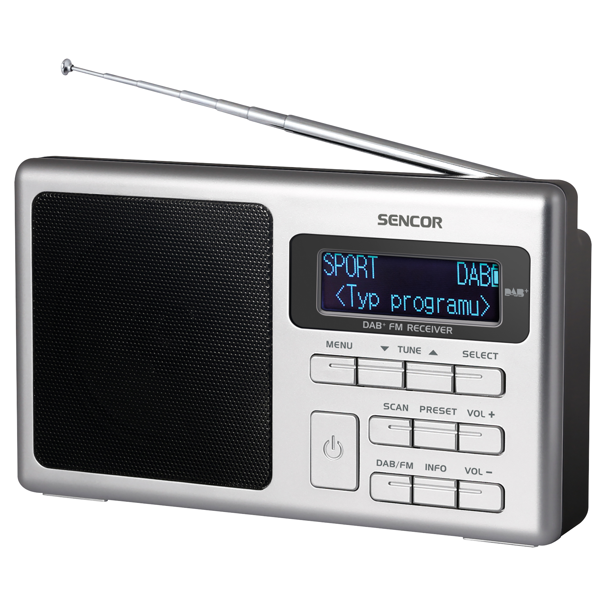 SRD 6400 Цифрово радио DAB+ / FM-PLL