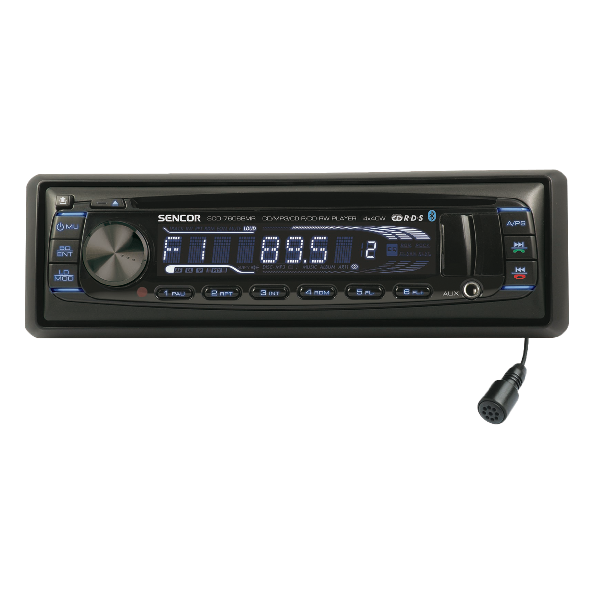 SCD 7606BMR Car radio with CD/MP3 and Bluetooth