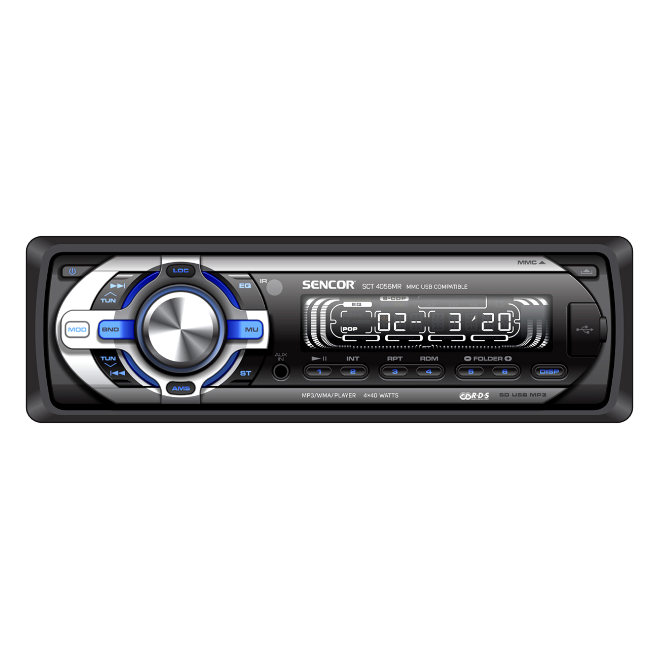 SCT 4056MR Радио за кола с плейър