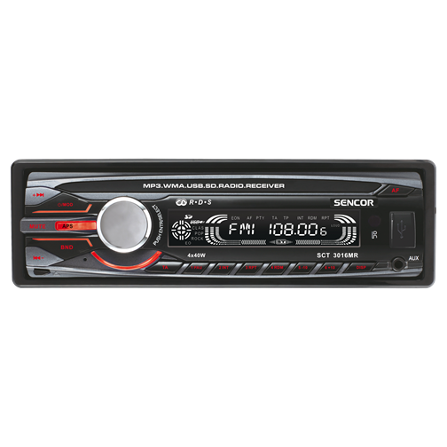 SCT 3016MR Car Radio with USB/SD/MMC